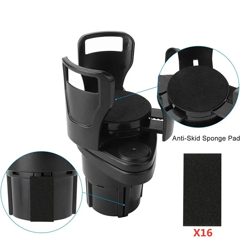 Car Cup Holder Expander – Fits Big Bottles & Tumblers