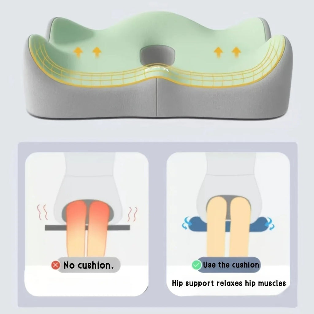 Memory Foam Seat Cushion – Comfort for Long Gaming & Work Sessions