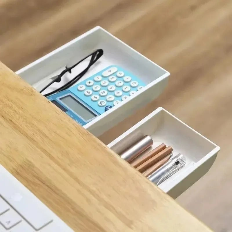 Stick-On Under-Desk Drawer – Hidden Slide-Out Storage