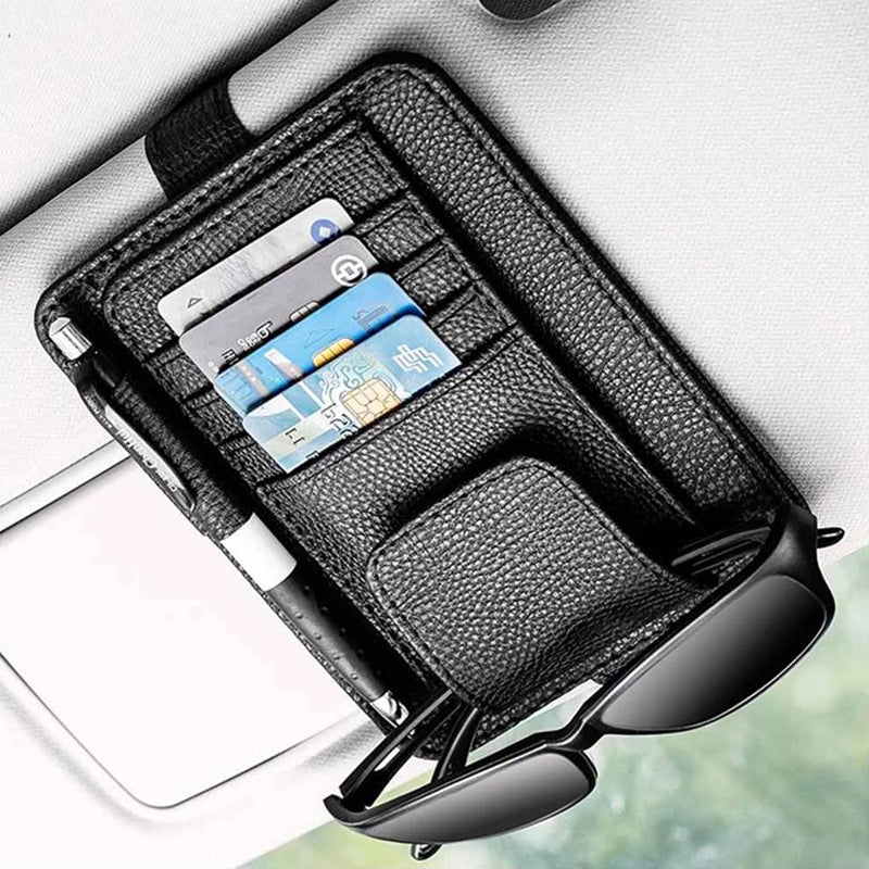 Car Sun Visor Organizer – Cards, Sunglasses & Pen Holder