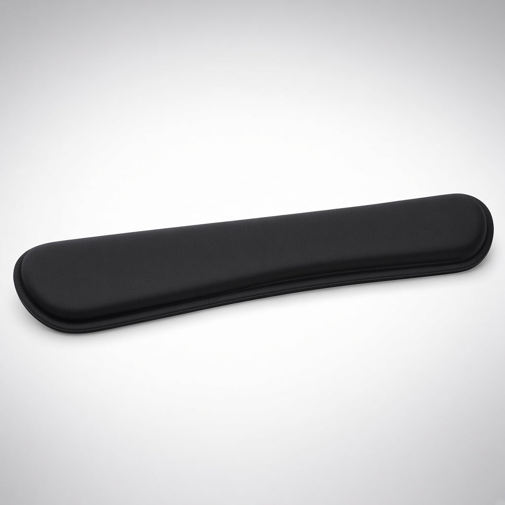 Black memory foam keyboard wrist rest